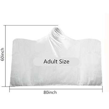 Irisbell Hooded Blanket Throw Wrap Baseball Softball Soccer Wearable Blanket Sherpa Poncho Cloak Hooded 60''H x 80''W (Baseball, 80'' x 60'')
