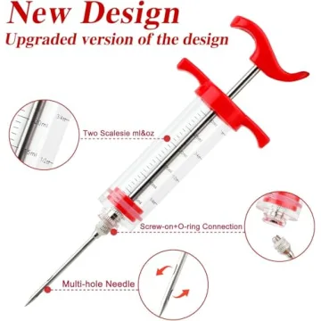 Affordable Meat Injector Syringe for BBQ Lovers