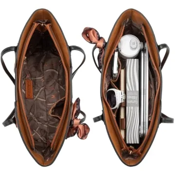 Montana West Tote Bag for Women Top Handle Satchel Purse Oversized Shoulder Handbag Hobo Bags Brown MWC-323BR