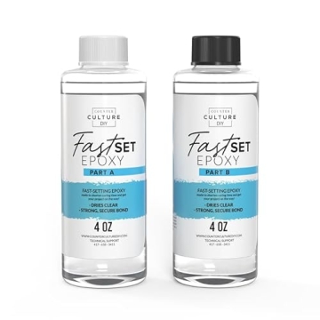 Counter Culture DIY Fast Set Epoxy Resin, 8 oz Kit, Quick Art Supplies for Coating, Casting, Geodes,...