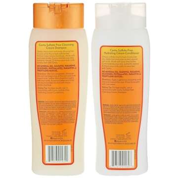 Cantu Shea Butter Cleansing Shampoo + Hydrating Conditioner 13.5 Fl Oz (Pack of 2)
