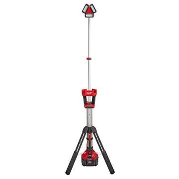 Milwaukee M18 18-Volt Cordless 3000-Lumen LED Stand Work Light & Charger