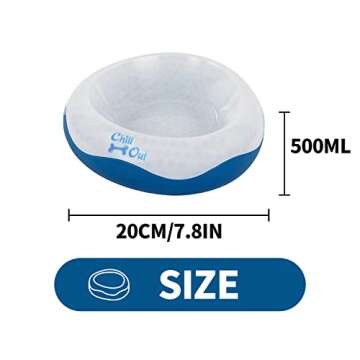 ALL FOR PAWS Chill Out Bowl - Keeps Water Fresh for Pets