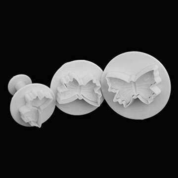 Zuoyou 33 Piece Fondant Cake Cookie Plunger Cutter Sugarcraft Flower Leaf Butterfly Heart Shape Decorating Mold DIY Tools