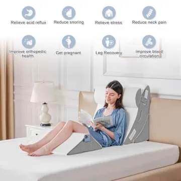 Yojoker Orthopedic Bed Wedge Pillow Set for Comfort