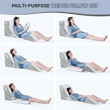Yojoker Orthopedic Bed Wedge Pillow Set for Comfort