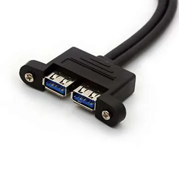BSHTU Dual USB 3.0 Adapter Male to Female 50cm Cable