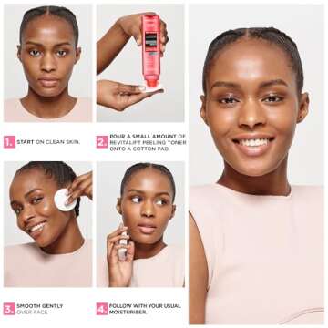 L'Oreal Paris Revitalift 5% Pure Glycolic Acid Peeling Toner with Aloe Vera, Alcohol Free, Fragrance Free 6 fl oz