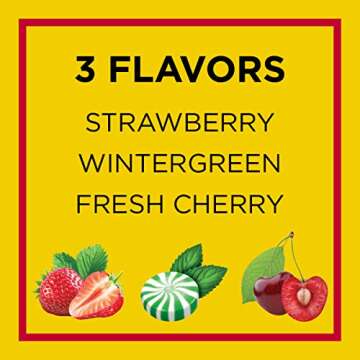 Carmex Daily Care Moisturizing Lip Balm Pack, Lip Balm With Sunscreen in Fresh Cherry, Strawberry an...