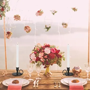 Thindolex Candle Holders Set - Elegant Wrought Iron Design