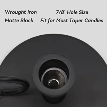 Thindolex Candle Holders Set - Elegant Wrought Iron Design