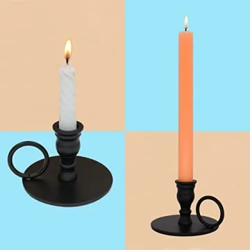 Thindolex Candle Holders Set - Elegant Wrought Iron Design