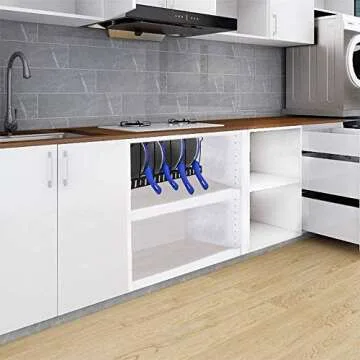 SKEMIX Pan Organizer – Adjustable Kitchen Storage Rack