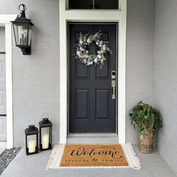 Outdoor Candle Lantern, Large - 18 Inch Tall, Solar Powered, Black Metal, Open Frame (No Glass), Dusk to Dawn Timer, Decorative LED Lantern Lights for Front Porch, Garden or Patio Decor