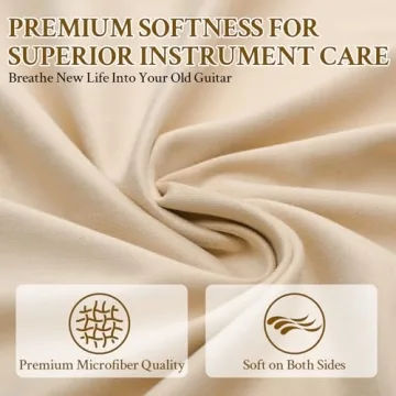 4-Pack Premium Microfiber Cleaning Cloths for Musical Instruments - Safe, Effective, and Versatile