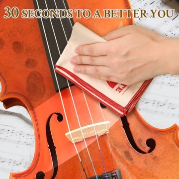 4-Pack Musical Instrument Cleaning Cloth Set for Quick Polish