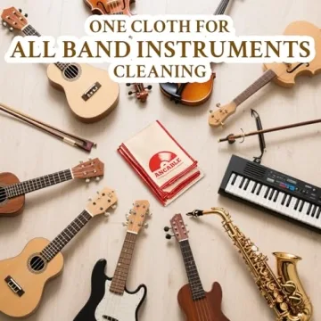 4-Pack Musical Instrument Cleaning Cloth Set for Quick Polish