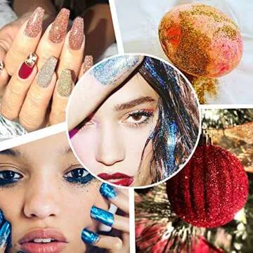 Extra Fine Glitter Set 36 Colors for Nail and Crafts