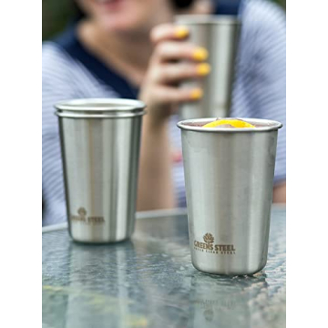 Vibrant 16oz Stainless Steel Cups - Durable Drinkware