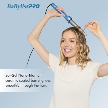 BaBylissPRO 1" Nano Titanium Curling Iron & Wand Combo