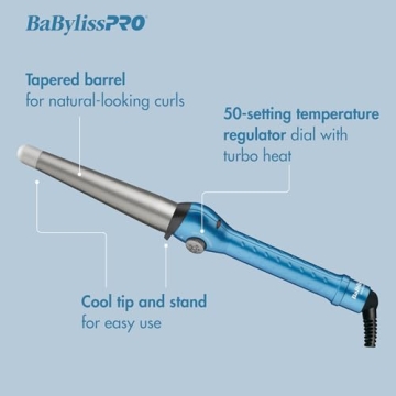 BaBylissPRO 1" Nano Titanium Curling Iron & Wand Combo