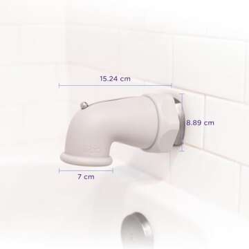 Ubbi Baby Bathtub Spout Guard Cover Faucet Safety Cover for Baby or Toddler Gray