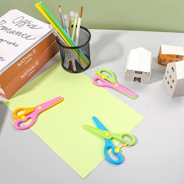 LovesTown Safety Scissors for Kids - 4Color Set
