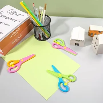 LovesTown Safety Scissors for Kids - 4Color Set
