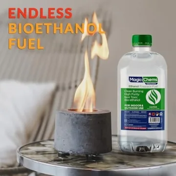 Bioethanol Fuel for Tabletop Firepits and Fireplaces