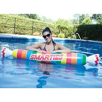 BigMouth Inc. Smarties Noodle Pool Float – Gigantic Pool Float, Funny Inflatable Vinyl Summer Pool or Beach Toy, Patch Kit Included