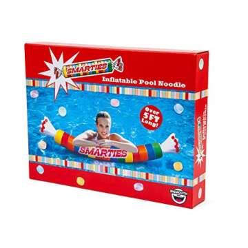 BigMouth Inc. Smarties Noodle Pool Float – Gigantic Pool Float, Funny Inflatable Vinyl Summer Pool or Beach Toy, Patch Kit Included
