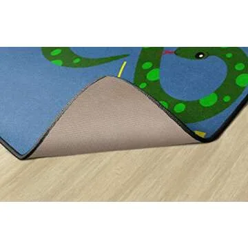 Flagship Carpets Figure Eight Snake Childrens Time Out Classroom Entryway or Home Door Mat or Small Area Rug, 30" x 30", Rectangle