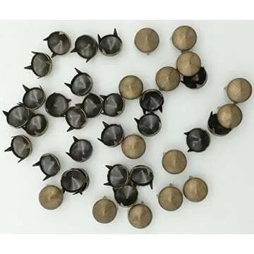 100pcs 9mm Cones DIY Leathercraft Metal Punk Studs Rivet Spikes Nailheads (Bronze)