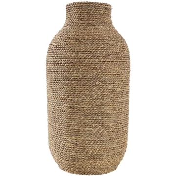 Handmade Seagrass Decorative Vase for Elegant Home Décor