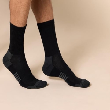 Contemporary Men's Performance Cotton Athletic Socks