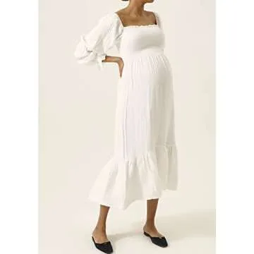Elegant Cotton Yuki Maternity Gown for Stylish Moms