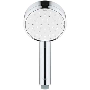GROHE 2757120E Tempesta Cosmopolitan 2-Setting Handheld Shower Head, Rain Jet Settings, Starlight Ch...