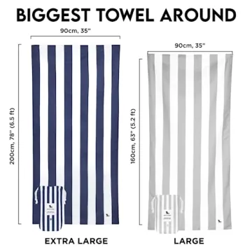 Lightweight Dock & Bay Beach Towel Dry Eco-Friendly Best