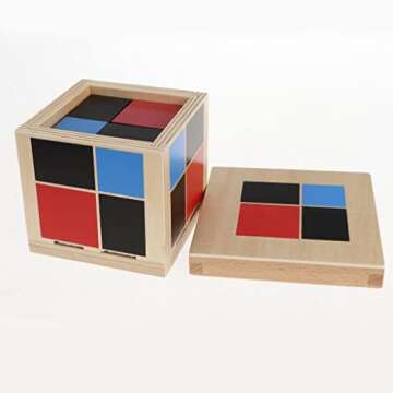 MonkeyJack Montessori Wooden Cube for Engaging Math Learning
