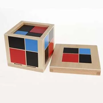 MonkeyJack Montessori Wooden Cube for Engaging Math Learning