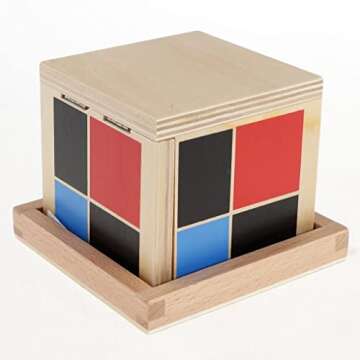 MonkeyJack Montessori Wooden Cube for Engaging Math Learning