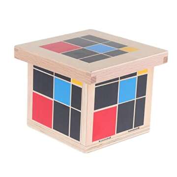 MonkeyJack Montessori Wooden Cube for Engaging Math Learning