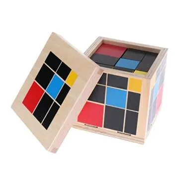 MonkeyJack Montessori Wooden Cube for Engaging Math Learning