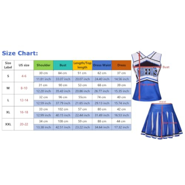 Colorful House Women’s Cheerleader Costume with Pom Poms