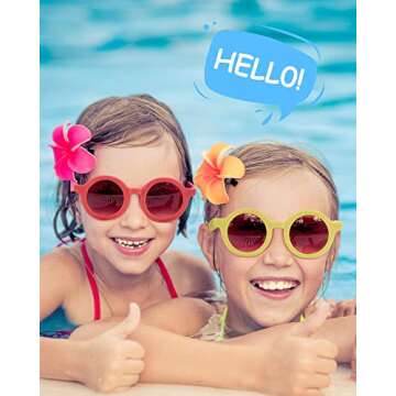 Stylish 16 Pairs Kids Sunglasses for Age 3-8