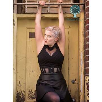 Orchard Corset CS-201 Black Underbust Waist Training Mesh Corset - Size 20