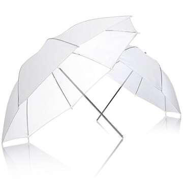 Neewer 8.5 x 10 feet / 2.6 x 3 Meters Background Support System with 10 X 20 feet/3 X 6 Meters Backdrop 800W 5500K Umbrellas Softbox Continuous Lighting Kit for Photo Studio Video Shoot Photography