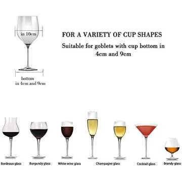 FOMANSH Wine Glass Rack - Stylish Under Cabinet Organizer