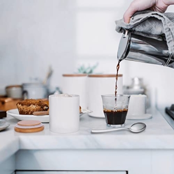 77L Ceramic Food Storage Jar with Bamboo Lid for Freshness