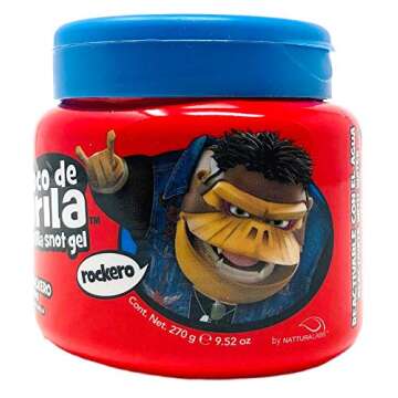 Moco de Gorila Rockero Hair Gel | Explosive Hair Styling Gel for Extreme Long-lasting Hold, Gorilla Snot Gel is the Ultimate Hair Gel to create any Rocker Hairstyle; 9.52 Ounce Jar